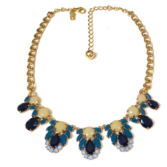 Kate Spade Statement Necklace Steamer Glow Collection Rhinestone Gold RARE